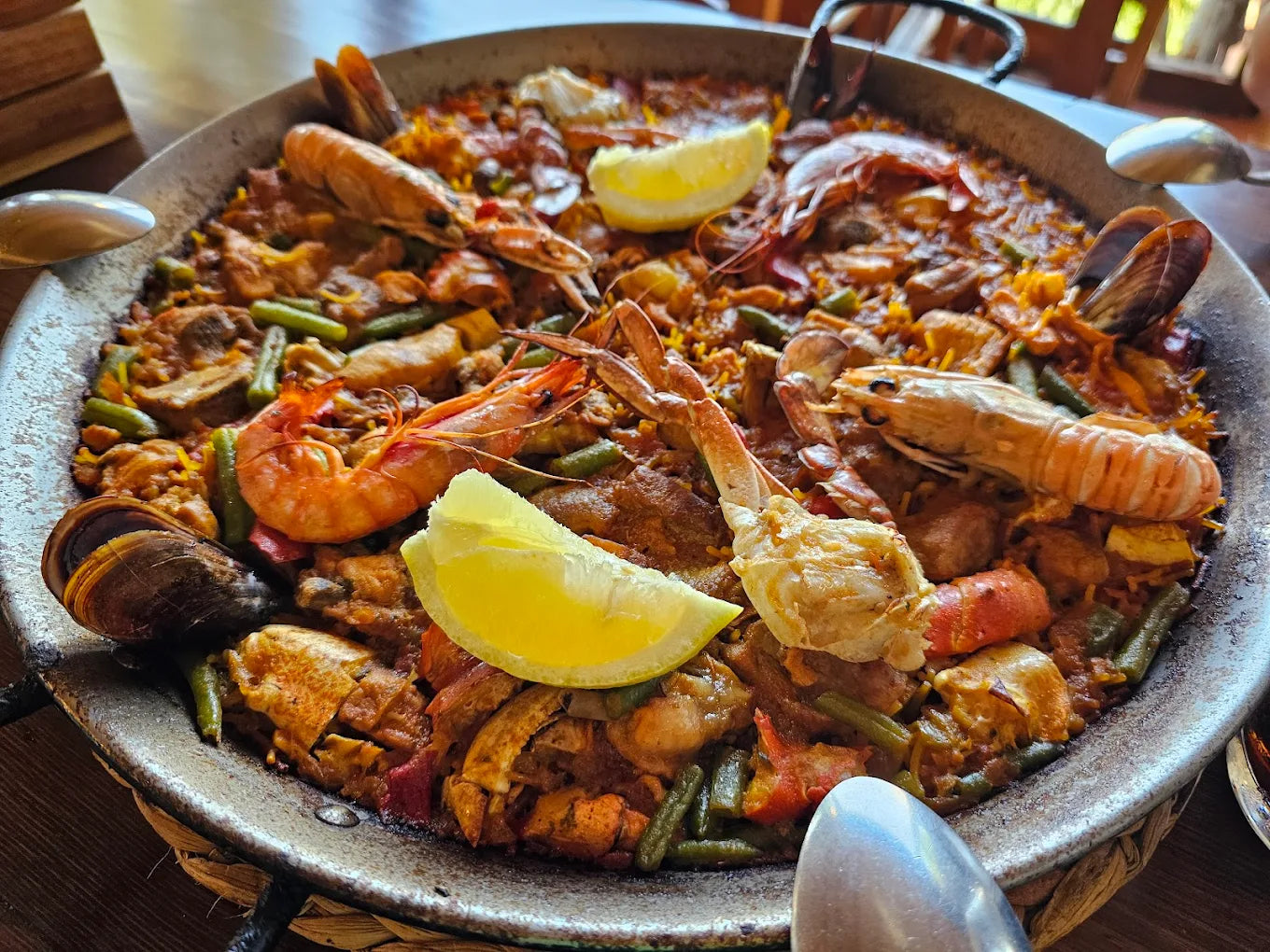 One of the best dishes you can try while visiting Menorca: seafood paella.